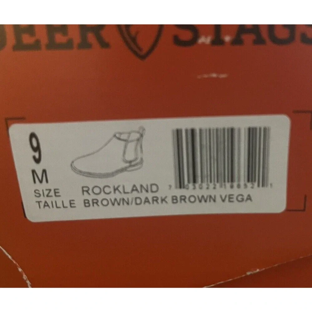 Deer Stags Men's Rockland Chelsea Boot Dark Brown-Size 9